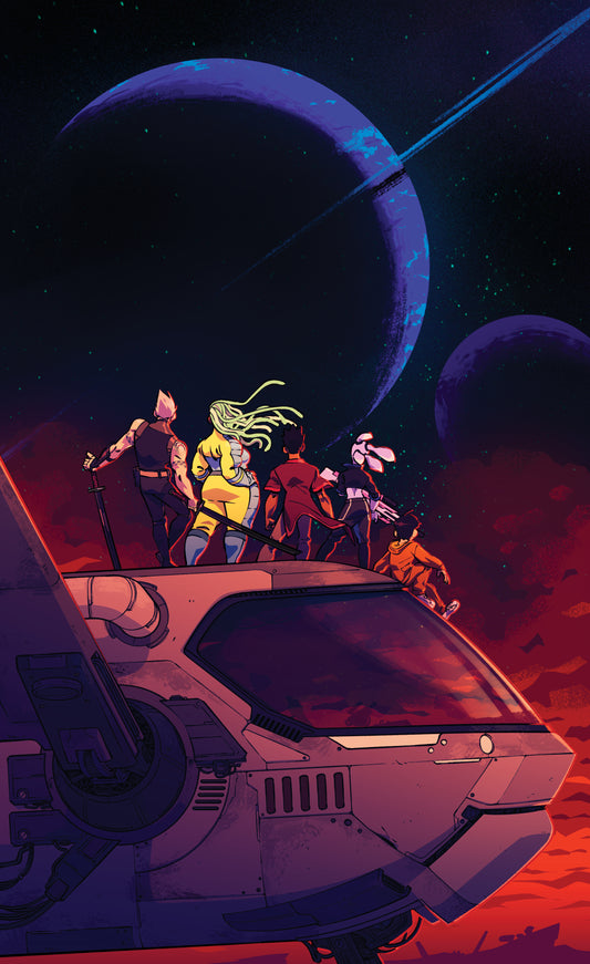 'Shooting Stars' Metal Poster